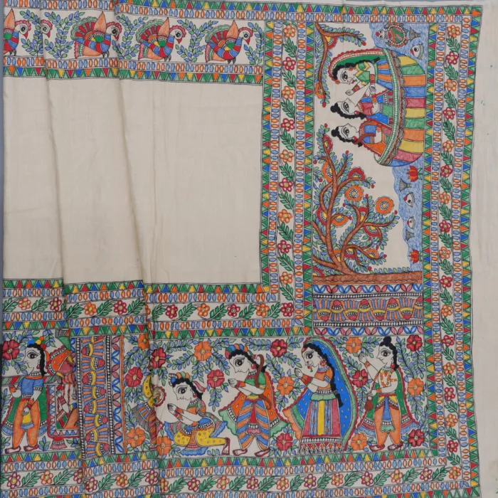 Mithila Painted Sarees & Handcrafted Art – Madhubani Collection