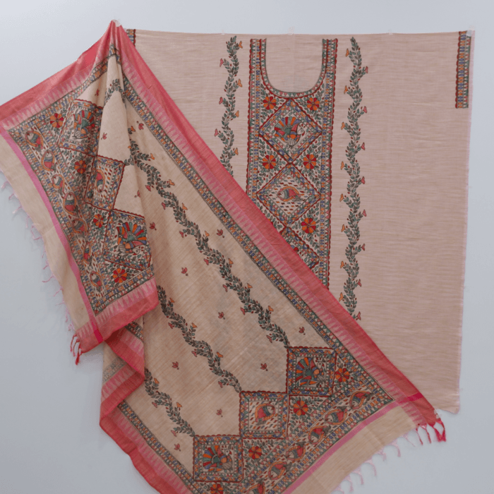 Mithila Painted Khadi Suit