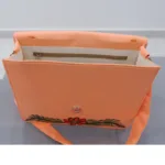 Madhubani Magic Peach Sling – Hand-Painted & Handcrafted
