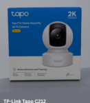 TP-Link Tapo C212 2K 3MP Pan/Tilt Home Security Wi‑Fi Camera with Ethernet, Night Vision & Two‑Way Audio - VKV Retail