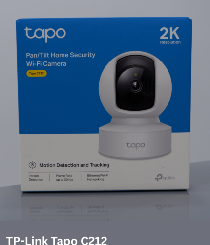 TP-Link Tapo C212 2K 3MP Pan/Tilt Home Security Wi‑Fi Camera with Ethernet, Night Vision & Two‑Way Audio - VKV Retail